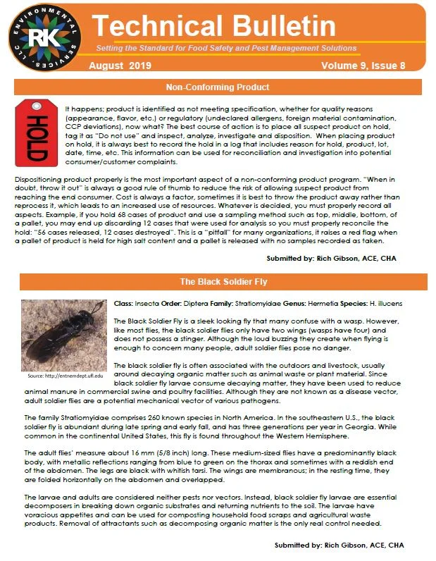RK August 2019 Technical Bulletin