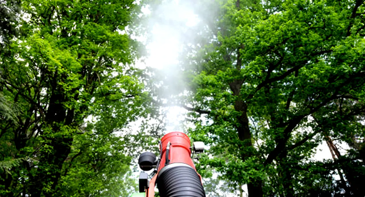 fumigation machine creating fog