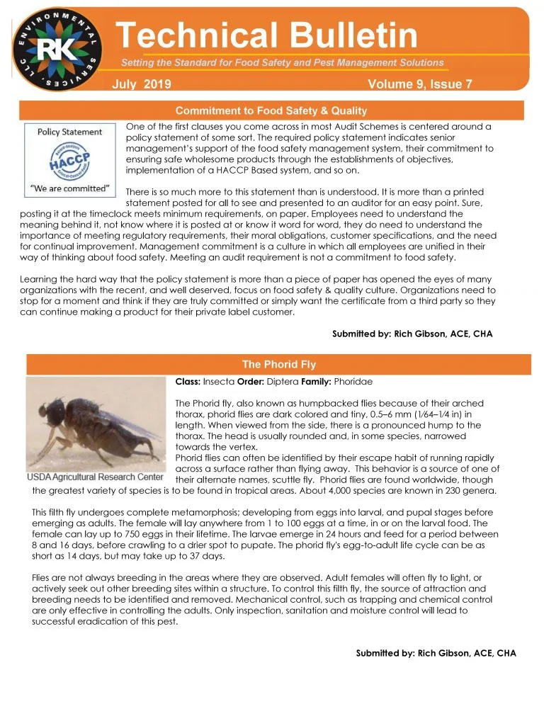 RK August 2019 Technical Bulletin