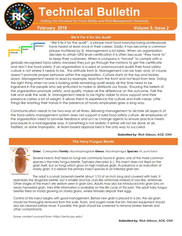 RK August 2019 Technical Bulletin